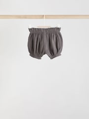 Charcoal Grey/ Cream Ditsy - Baby Jersey 100% Cotton Shorts 3 Pack - Imagen 4 de 11