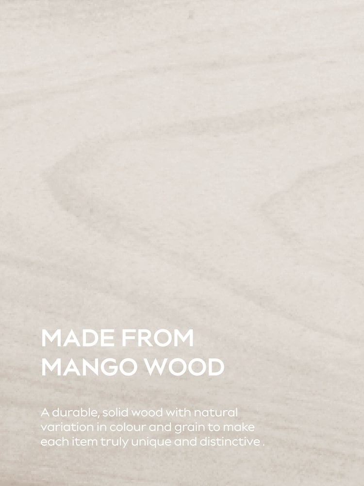 White Sadie Solid Mango Wood 2 Drawer Bedside Table - Image 8 of 8 White Sadie Solid Mango Wood 2 Drawer Bedside Table - Image 8 of 8