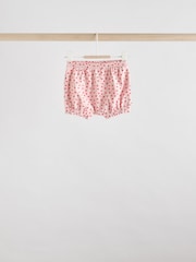 Red/ Pink/ White Strawberry Baby Frill T-Shirt and Shorts Set 6 Piece - Image 6 of 16