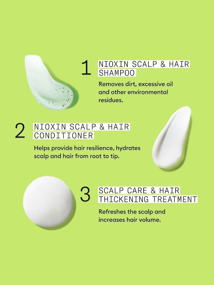 Nioxin Scalp + Hair Thickening System 2 for Natural Hair with Progressed Thinning Loyalty Kit - Image 5 of 5