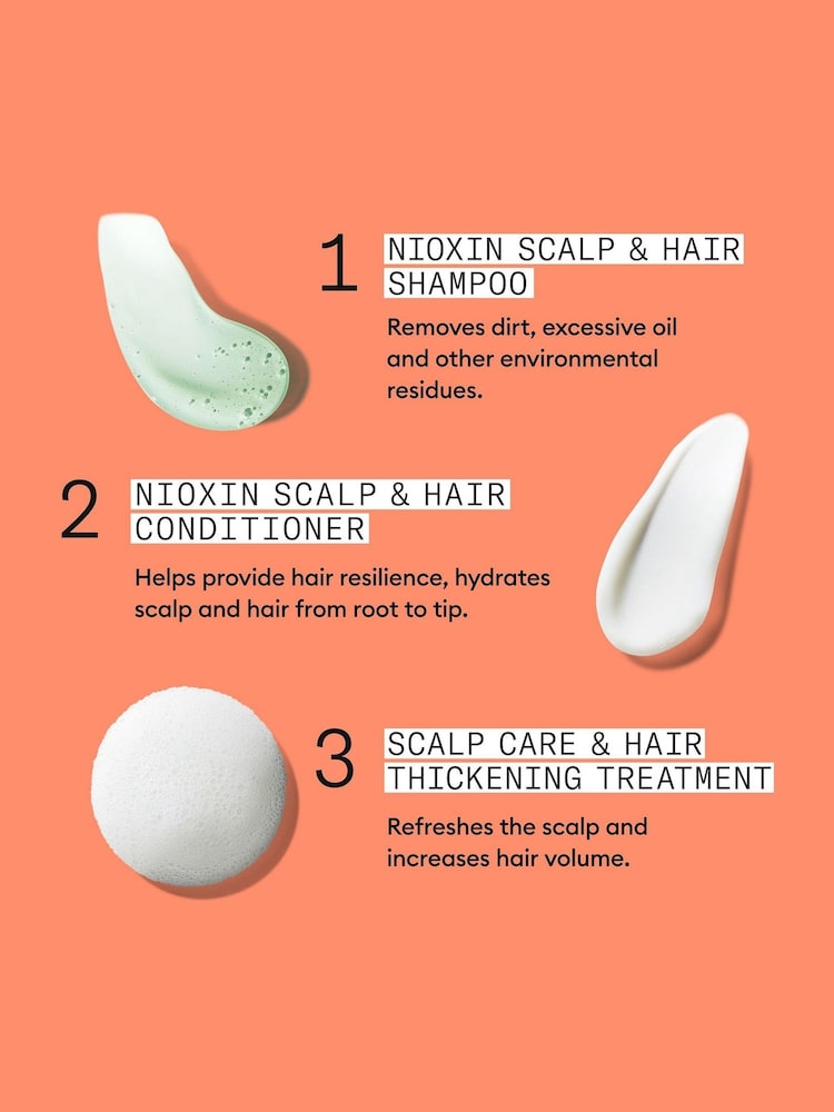 Nioxin Scalp + Hair Thickening System 4 for Coloured, Dry and Damaged Hair with Progressed Thinning Loyalty Kit - Image 5 of 5