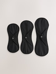 Black Heavy Flow Period Liners Knickers with Wash Bag 3 Pack - Image 6 of 6