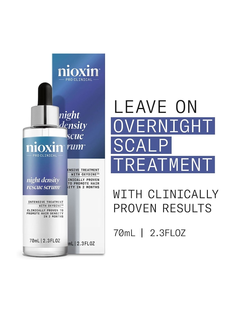 Nioxin Night Density Rescue Serum Thickening Serum for Optimised Hair Growth, 70ml - Image 2 of 5