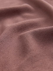 Rust Brown Drape Aymmetric Twist Neck Top - Image 2 of 3