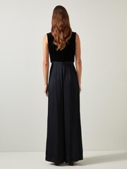 LK Bennett Black Carine Waistcoat Culotte Jumpsuit - Image 2 of 3