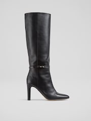 LK Bennett Caterina High Slim Block Stiletto Boots - Bild 1 von 4