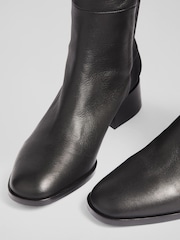 LK Bennett Black Half Stretch Over The Knee Boots - Image 4 of 4