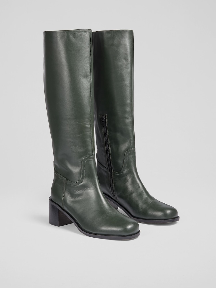 LK Bennett Claude Block Heels with Rounded Square Boots - Bild 1 von 4 LK Bennett Claude Block Heels with Rounded Square Boots - Bild 1 von 4