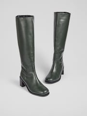 LK Bennett Claude Block Heels with Rounded Square Boots - Bild 2 von 4