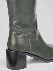 LK Bennett Claude Block Heels with Rounded Square Boots - Bild 3 von 4