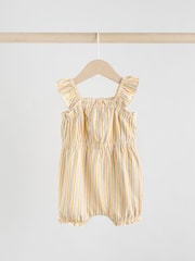 Stripe and Spot Printed 100% Cotton Baby Rompers 2 Pack - Image 2 of 8