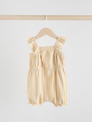 Stripe and Spot Printed 100% Cotton Baby Rompers 2 Pack - Image 4 of 8