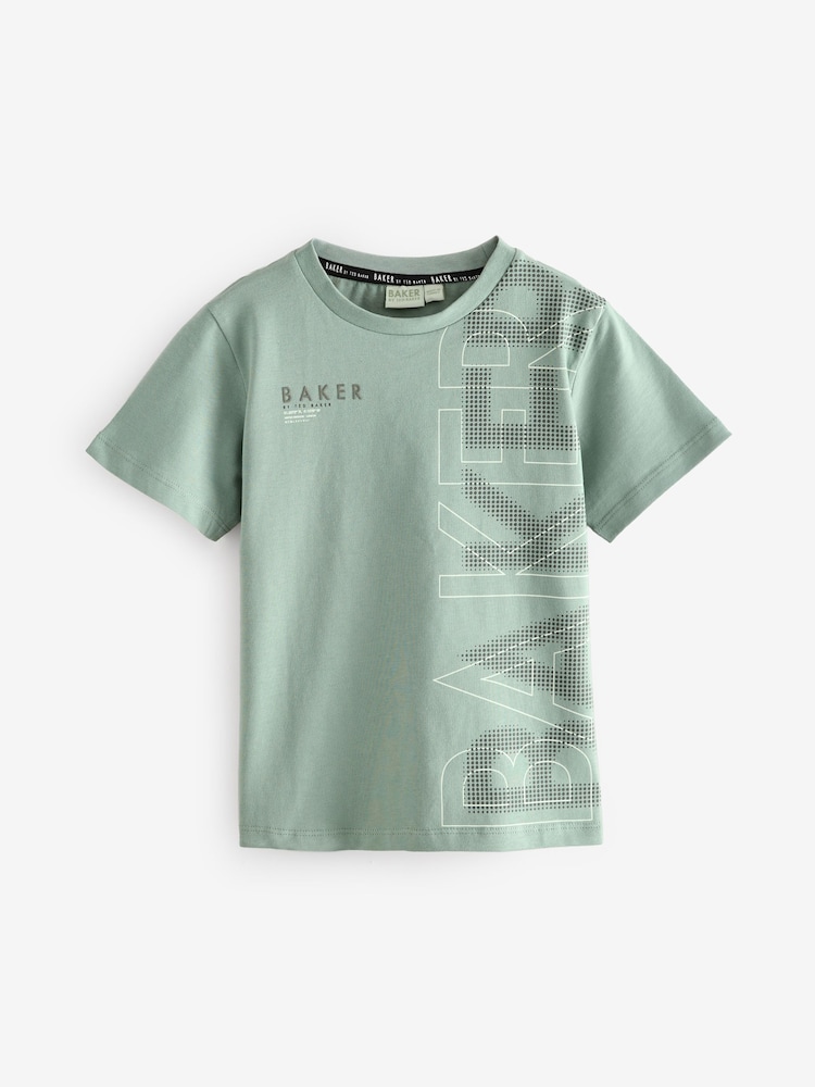 Baker by Ted Baker Graphic Print 100% Cotton T-Shirt - Image 1 of 4