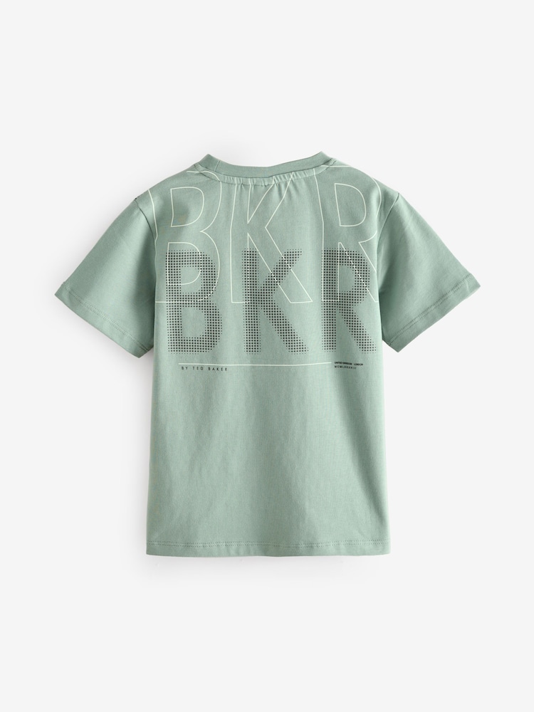 Baker by Ted Baker Graphic Print 100% Cotton T-Shirt - Image 2 of 4