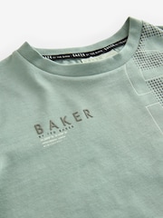 Baker by Ted Baker Graphic Print 100% Cotton T-Shirt - Image 4 of 4