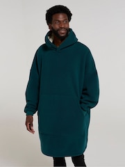Mountain Warehouse Green Snug Mens Borg Lined Hooded Blanket - Image 1 of 4