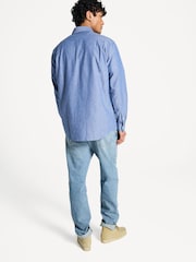 A.P.C. Blue Embroidered Edouard Shirt - Image 2 of 5