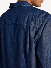 A.P.C. Blue Malo Logo Shirt - Image 3 of 4
