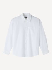 A.P.C. White Boyfriend Embroidered Shirt - Image 1 of 4