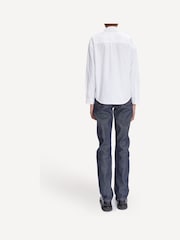A.P.C. White Boyfriend Embroidered Shirt - Image 3 of 4