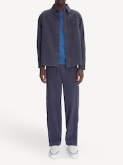 A.P.C. Blue Basile Embroidered Overshirt - Image 2 of 5