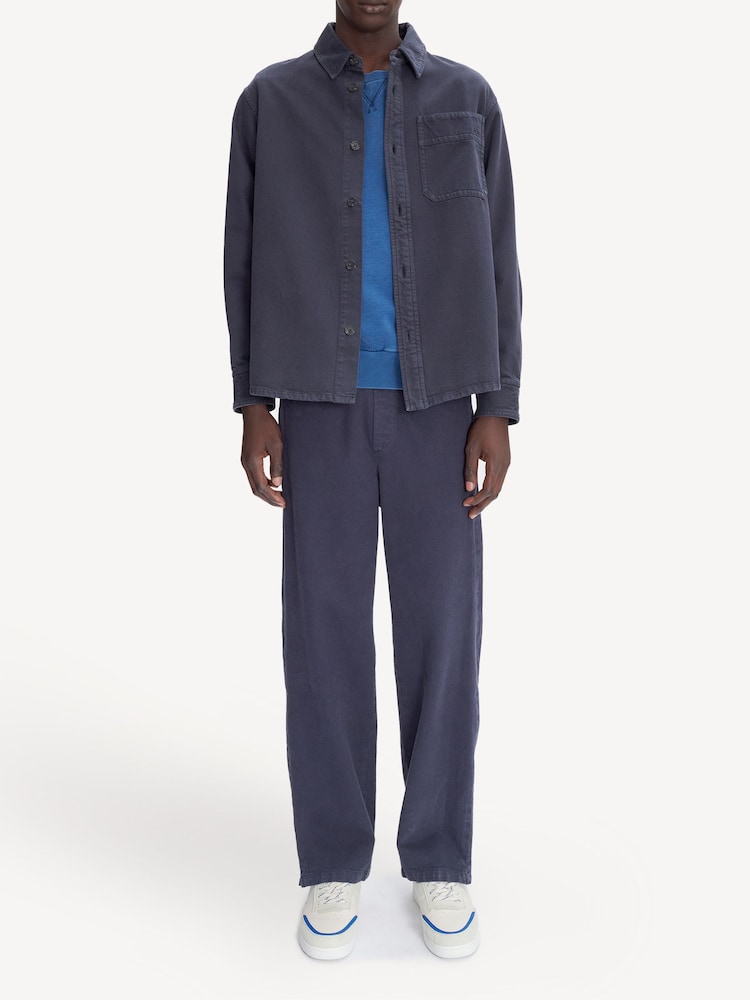 A.P.C. Blue Basile Embroidered Overshirt - Image 2 of 5