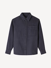 A.P.C. Blue Basile Embroidered Overshirt - Image 5 of 5