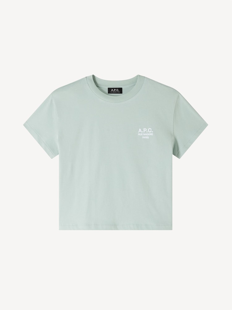 A.P.C. Green Boxy Rue Madame T-Shirt - Image 1 of 4