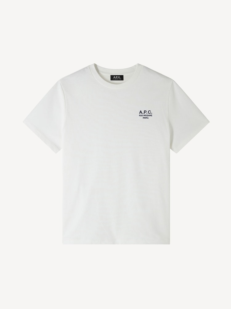 A.P.C. White Standard Rue Madame T-Shirt - Image 1 of 3