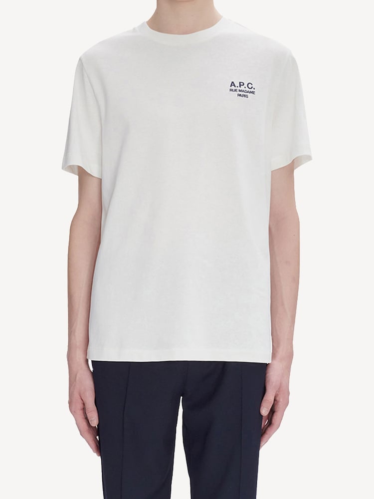 A.P.C. White Standard Rue Madame T-Shirt - Image 2 of 3