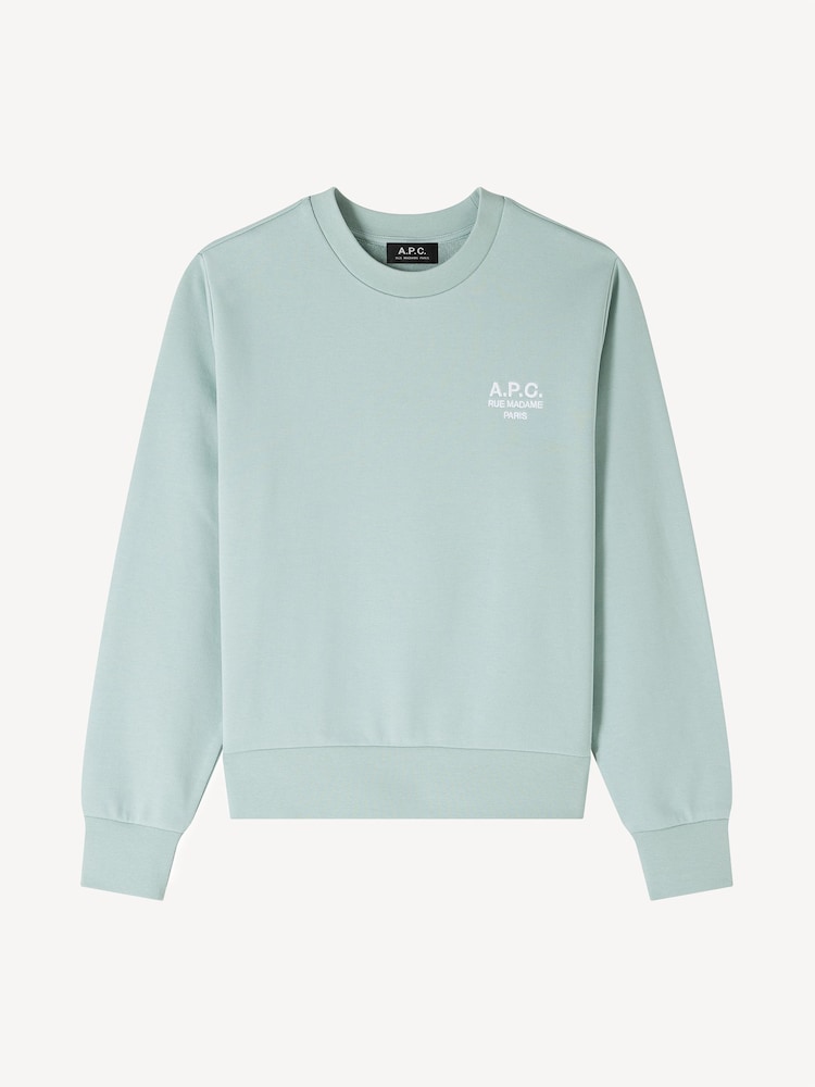 A.P.C. Green Rue Madame Standard Sweatshirt - Image 1 of 4