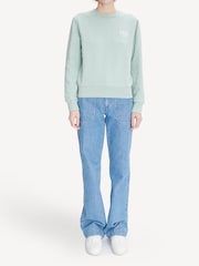 A.P.C. Green Rue Madame Standard Sweatshirt - Image 3 of 4