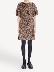 A.P.C. Leopard Print Sterling Mini Dress - Image 1 of 3