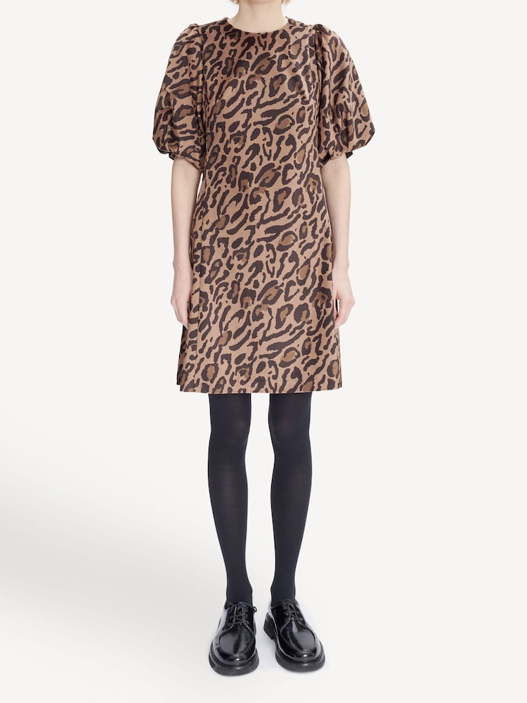 A.P.C. Leopard Print Sterling Mini Dress - Image 1 of 3