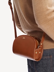 A.P.C. Brown Mini Half-Moon Bag - Image 3 of 8