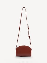 A.P.C. Brown Mini Half-Moon Bag - Image 6 of 8