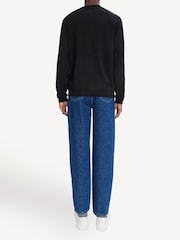 A.P.C. Black Matt Logo Sweater - Image 6 of 8