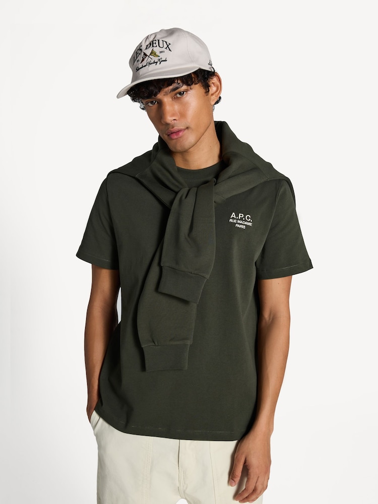 A.P.C. Green Standard Rue Madame T-Shirt - Image 1 of 5 A.P.C. Green Standard Rue Madame T-Shirt - Image 1 of 5