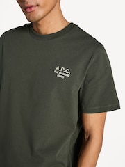 A.P.C. Green Standard Rue Madame T-Shirt - Image 3 of 4