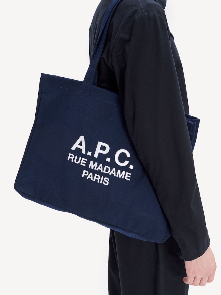 A.P.C. Blue Diane Rue Madame Shopping Bag - Image 2 of 4