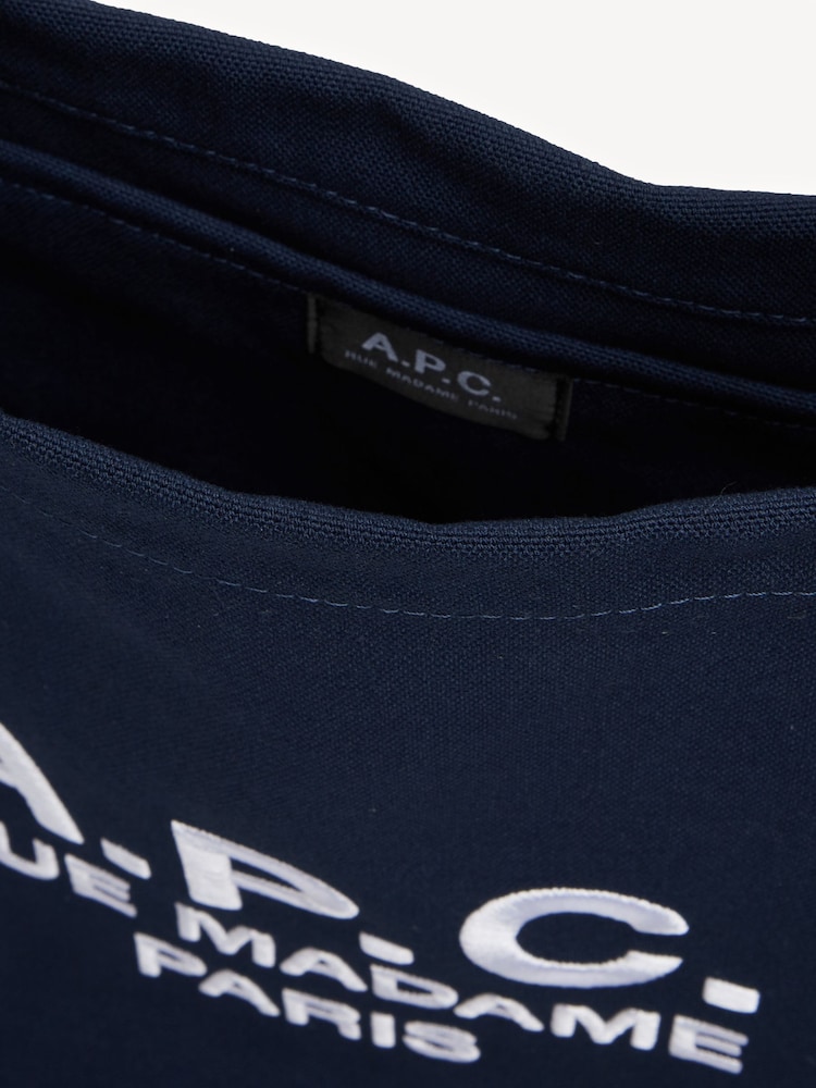 A.P.C. Blue Diane Rue Madame Shopping Bag - Image 4 of 4