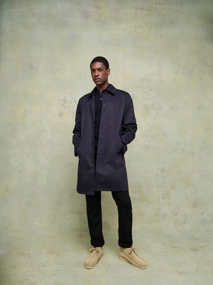 A.P.C. Blue Trench City Coat - Image 1 of 5