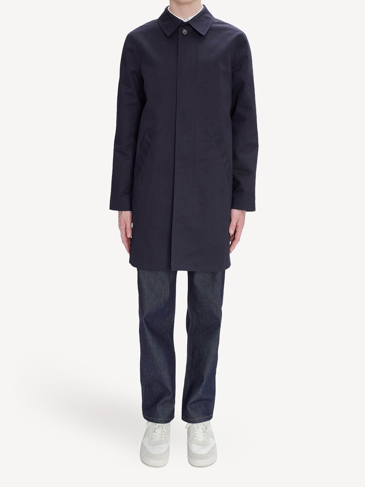 A.P.C. Blue Trench City Coat - Image 2 of 5