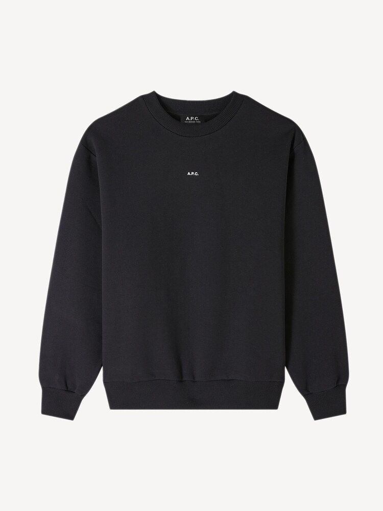 A.P.C. Black Micro Logo Boxy Sweater - Image 8 of 8
