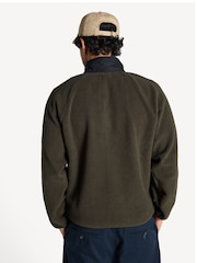 A.P.C. Green Embroidered Island Fleece Sweatshirt - Image 2 of 8