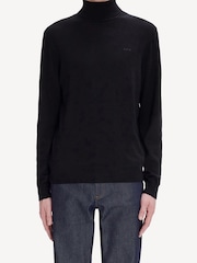 A.P.C. Black Hector Logo Sweater - Image 1 of 3