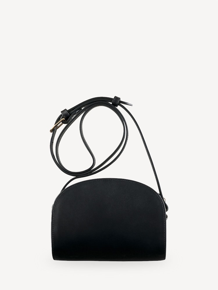 A.P.C. Black Mini Half-Moon Bag - Image 2 of 6