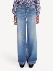 A.P.C. Blue Elisabeth Wide Leg Jeans - Image 1 of 6