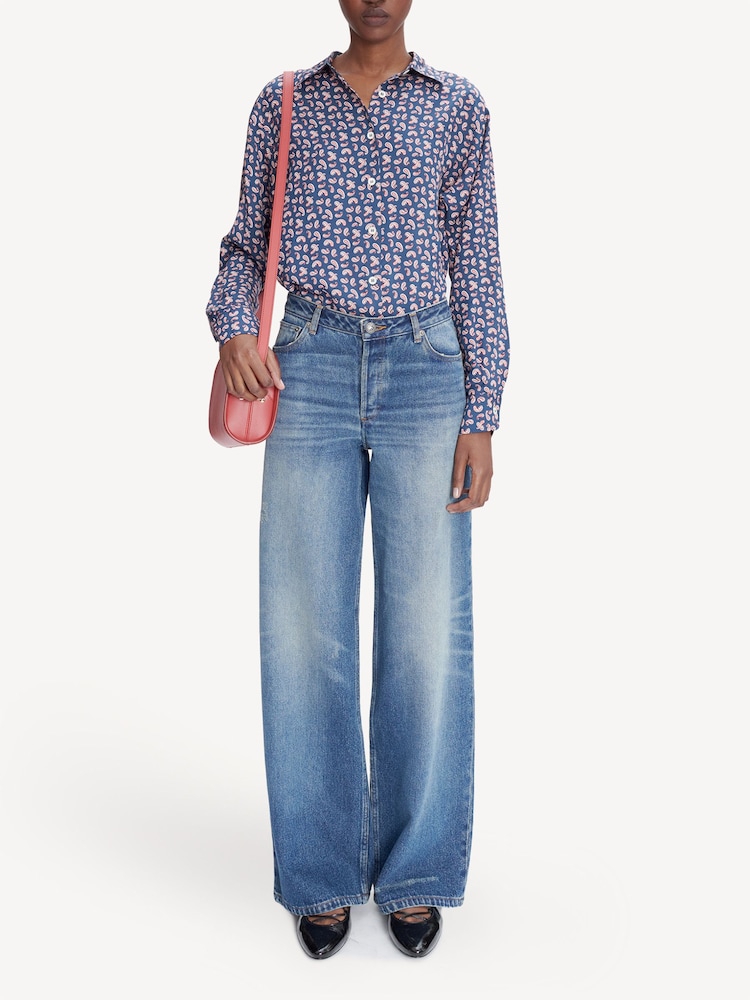 A.P.C. Blue Elisabeth Wide Leg Jeans - Image 2 of 6