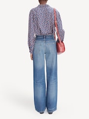 A.P.C. Blue Elisabeth Wide Leg Jeans - Image 3 of 6